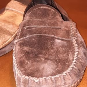 Gucci Chocolate Brown Handcrafted Suede Leather Loafers